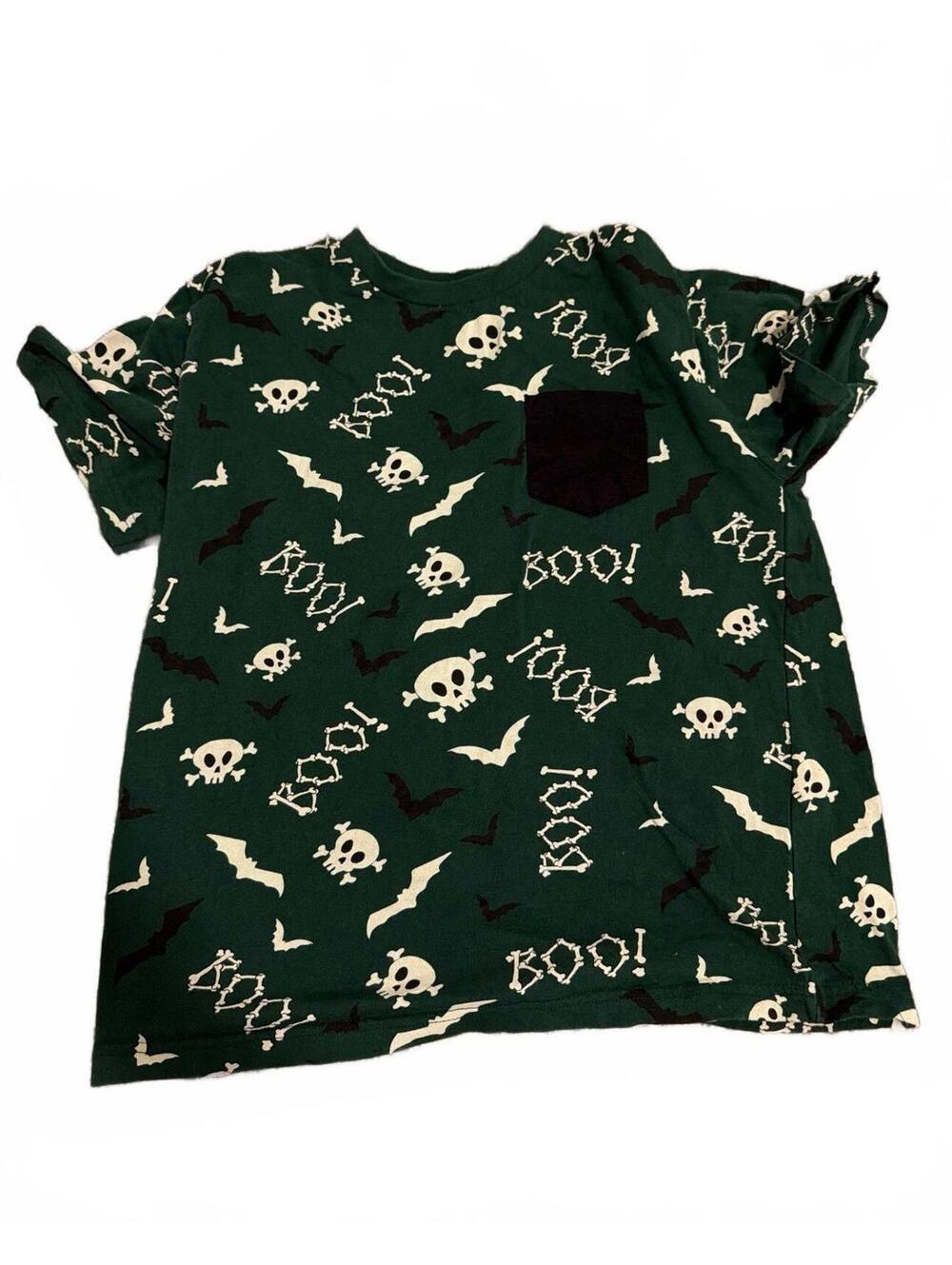 Eighty Eight Brand Boys Size 14 Green Halloween Print TShirt